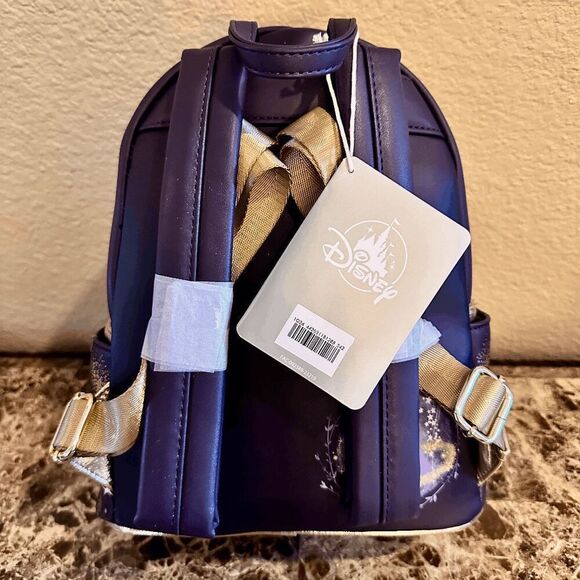 NEW Disney Parks Wish Asha Loungefly Mini Backpack NWT Navy Blue GOLD main image 11